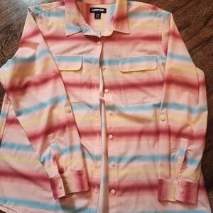 Lands' End Multicolor Striped Women's Top